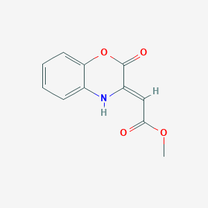 molecular formula C11H9NO4 B411857 methyl (2Z)-2-(2-oxo-4H-1,4-benzoxazin-3-ylidene)acetate CAS No. 66628-73-7