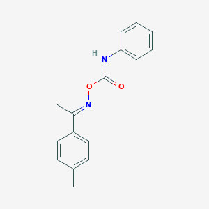 molecular formula C16H16N2O2 B411860 1-{N-[(anilinocarbonyl)oxy]ethanimidoyl}-4-methylbenzene 