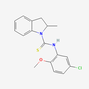 N-(5-chloro-2-methoxyphenyl)-2-methyl-1-indolinecarbothioamide