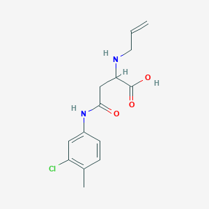 molecular formula C14H17ClN2O3 B4118627 N~2~-allyl-N~4~-(3-chloro-4-methylphenyl)asparagine 