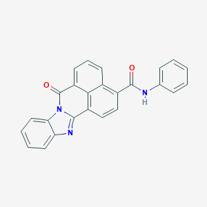 molecular formula C25H15N3O2 B411865 7-oxo-N-phenyl-7H-benzimidazo[2,1-a]benzo[de]isoquinoline-3-carboxamide 