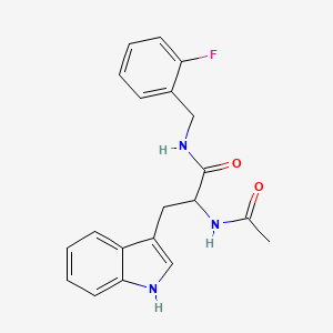 molecular formula C20H20FN3O2 B4118681 N-acetyl-N-(2-fluorobenzyl)tryptophanamide 