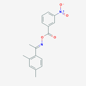 molecular formula C17H16N2O4 B411869 1-(2,4-dimethylphenyl)ethanone O-{3-nitrobenzoyl}oxime 