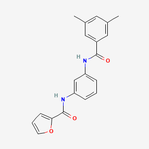 molecular formula C20H18N2O3 B4118708 N-{3-[(3,5-dimethylbenzoyl)amino]phenyl}-2-furamide 