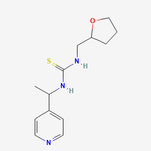 molecular formula C13H19N3OS B4118716 N-[1-(4-pyridinyl)ethyl]-N'-(tetrahydro-2-furanylmethyl)thiourea 