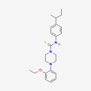 molecular formula C23H31N3OS B4118732 N-(4-sec-butylphenyl)-4-(2-ethoxyphenyl)-1-piperazinecarbothioamide 
