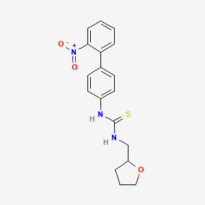 molecular formula C18H19N3O3S B4118774 N-(2'-nitro-4-biphenylyl)-N'-(tetrahydro-2-furanylmethyl)thiourea 