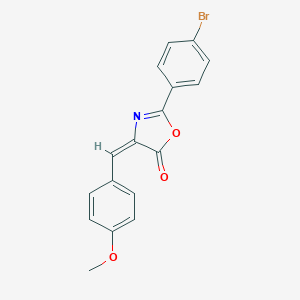 molecular formula C17H12BrNO3 B411878 2-(4-bromophenyl)-4-(4-methoxybenzylidene)-1,3-oxazol-5(4H)-one 