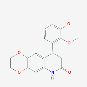 molecular formula C19H19NO5 B4118832 9-(2,3-dimethoxyphenyl)-2,3,8,9-tetrahydro[1,4]dioxino[2,3-g]quinolin-7(6H)-one 
