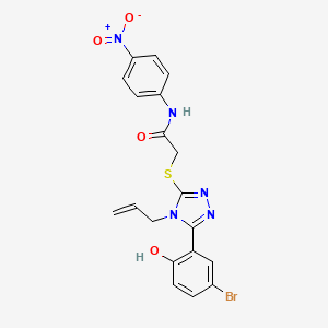 2-{[4-allyl-5-(5-bromo-2-hydroxyphenyl)-4H-1,2,4-triazol-3-yl]thio}-N-(4-nitrophenyl)acetamide