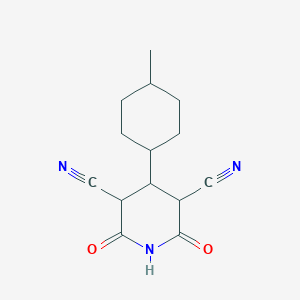 4-(4-Methylcyclohexyl)-2,6-dioxopiperidine-3,5-dicarbonitrile