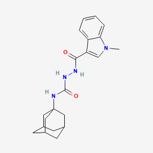 molecular formula C21H26N4O2 B4118935 N-1-adamantyl-2-[(1-methyl-1H-indol-3-yl)carbonyl]hydrazinecarboxamide 