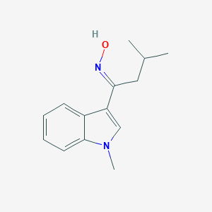 molecular formula C14H18N2O B411896 3-Methyl-1-(1-methyl-1H-indol-3-yl)-butan-1-one oxime 