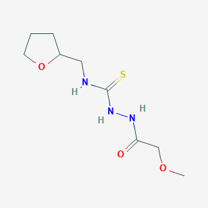 2-(methoxyacetyl)-N-(tetrahydro-2-furanylmethyl)hydrazinecarbothioamide