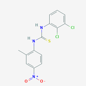 molecular formula C14H11Cl2N3O2S B4118990 N-(2,3-dichlorophenyl)-N'-(2-methyl-4-nitrophenyl)thiourea 