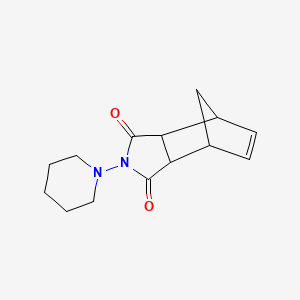 molecular formula C14H18N2O2 B4119014 4-(1-piperidinyl)-4-azatricyclo[5.2.1.0~2,6~]dec-8-ene-3,5-dione 
