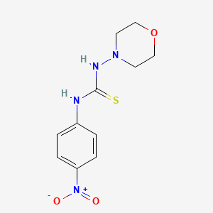 molecular formula C11H14N4O3S B4119023 N-4-morpholinyl-N'-(4-nitrophenyl)thiourea 