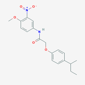 molecular formula C19H22N2O5 B4119032 2-(4-sec-butylphenoxy)-N-(4-methoxy-3-nitrophenyl)acetamide 