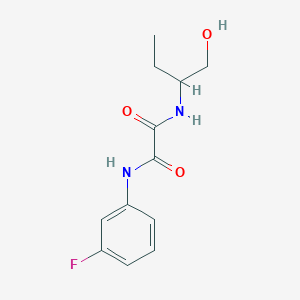 N-(3-fluorophenyl)-N'-[1-(hydroxymethyl)propyl]ethanediamide