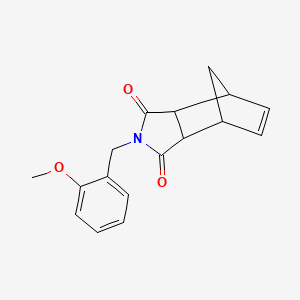 molecular formula C17H17NO3 B4119051 4-(2-methoxybenzyl)-4-azatricyclo[5.2.1.0~2,6~]dec-8-ene-3,5-dione 