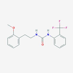molecular formula C17H17F3N2O2 B4119081 N-[2-(2-methoxyphenyl)ethyl]-N'-[2-(trifluoromethyl)phenyl]urea 