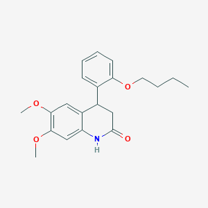 4-(2-butoxyphenyl)-6,7-dimethoxy-3,4-dihydro-2(1H)-quinolinone