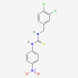 molecular formula C14H11Cl2N3O2S B4119151 N-(3,4-dichlorobenzyl)-N'-(4-nitrophenyl)thiourea 