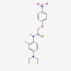 molecular formula C19H23N3O4 B4119195 N-[4-(diethylamino)-2-methylphenyl]-2-(4-nitrophenoxy)acetamide 