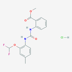 methyl 2-[({[2-(difluoromethoxy)-4-methylphenyl]amino}carbonyl)amino]benzoate hydrochloride