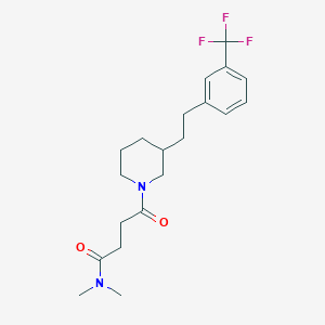 N,N-dimethyl-4-oxo-4-(3-{2-[3-(trifluoromethyl)phenyl]ethyl}-1-piperidinyl)butanamide