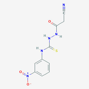 2-(cyanoacetyl)-N-(3-nitrophenyl)hydrazinecarbothioamide