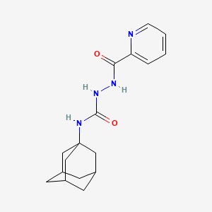 molecular formula C17H22N4O2 B4119433 N-1-adamantyl-2-(2-pyridinylcarbonyl)hydrazinecarboxamide 