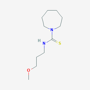 molecular formula C11H22N2OS B4119463 N-(3-methoxypropyl)-1-azepanecarbothioamide 