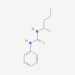 molecular formula C12H18N2S B4119485 N-(1-methylbutyl)-N'-phenylthiourea 