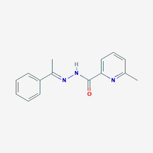 molecular formula C15H15N3O B411952 6-methyl-N'-(1-phenylethylidene)-2-pyridinecarbohydrazide 