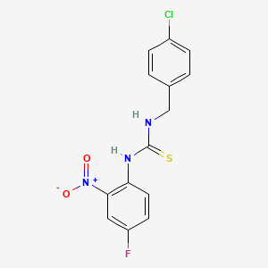 N-(4-chlorobenzyl)-N'-(4-fluoro-2-nitrophenyl)thiourea