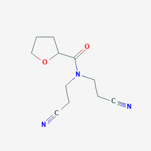 N,N-bis(2-cyanoethyl)oxolane-2-carboxamide