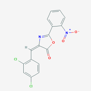 molecular formula C16H8Cl2N2O4 B411961 4-(2,4-dichlorobenzylidene)-2-{2-nitrophenyl}-1,3-oxazol-5(4H)-one 