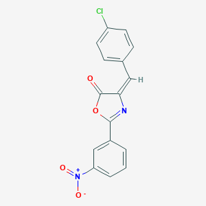 molecular formula C16H9ClN2O4 B411963 4-(4-Chlorobenzylidene)-2-(3-nitrophenyl)oxazol-5(4H)-one 