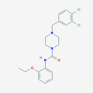 molecular formula C20H23Cl2N3O2 B4119648 4-(3,4-dichlorobenzyl)-N-(2-ethoxyphenyl)-1-piperazinecarboxamide 