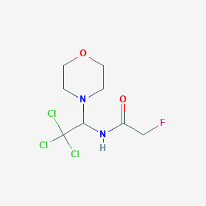 molecular formula C8H12Cl3FN2O2 B411968 2-fluoro-N-[2,2,2-trichloro-1-(morpholin-4-yl)ethyl]acetamide 