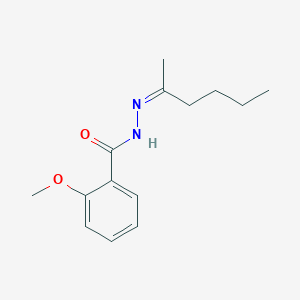 molecular formula C14H20N2O2 B411970 2-methoxy-N'-(1-methylpentylidene)benzohydrazide 