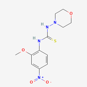molecular formula C12H16N4O4S B4119701 N-(2-methoxy-4-nitrophenyl)-N'-4-morpholinylthiourea 
