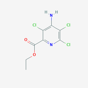 molecular formula C8H7Cl3N2O2 B411971 4-氨基-3,5,6-三氯吡啶甲酸乙酯 CAS No. 91867-42-4
