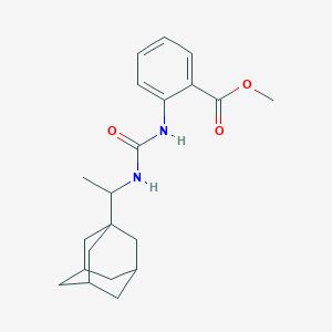 molecular formula C21H28N2O3 B4119726 methyl 2-[({[1-(1-adamantyl)ethyl]amino}carbonyl)amino]benzoate 