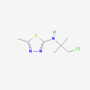 molecular formula C7H12ClN3S B411974 N-(2-chloro-1,1-dimethylethyl)-N-(5-methyl-1,3,4-thiadiazol-2-yl)amine 