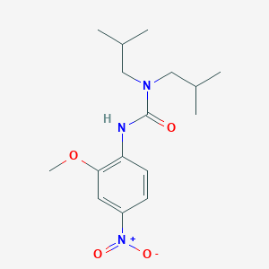 3-(2-Methoxy-4-nitrophenyl)-1,1-bis(2-methylpropyl)urea