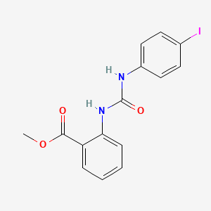 molecular formula C15H13IN2O3 B4119762 methyl 2-({[(4-iodophenyl)amino]carbonyl}amino)benzoate 