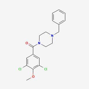 molecular formula C19H20Cl2N2O2 B4119770 1-benzyl-4-(3,5-dichloro-4-methoxybenzoyl)piperazine 