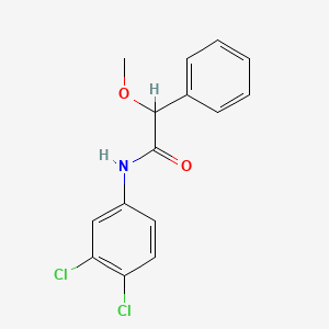 molecular formula C15H13Cl2NO2 B4119777 N-(3,4-dichlorophenyl)-2-methoxy-2-phenylacetamide 